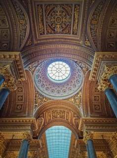 Versailles castle architecture details inside the Gallery of Great Battles hall
