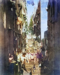 Old town scene in an alley