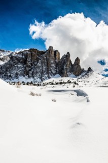 Snow-covered mountains