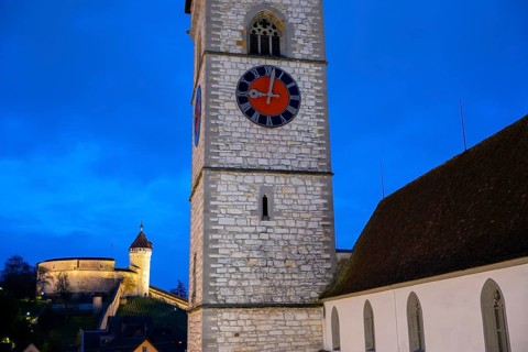 The Munot Castle and St. Johann Reformed Church in Schaffhausen