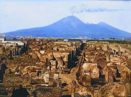 Panorama of Pompeii in 1888