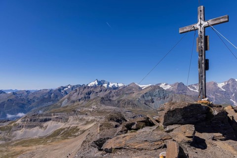Summit cross on Hinteren Moderegg