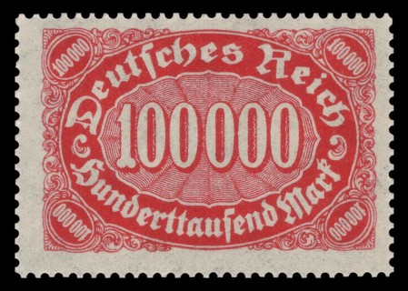 Stamp vintage 1923 of the Deutsche Reichspost