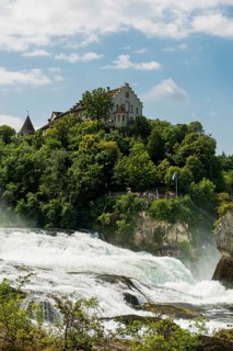 Waterfall and castle
