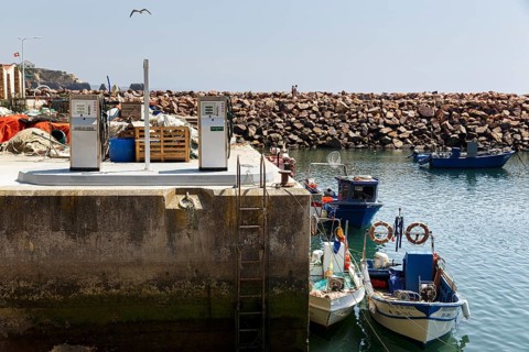 Filling station for boats in the port of Porto Covo