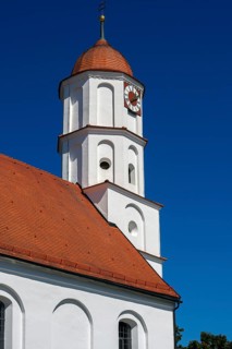 Church tower with clock