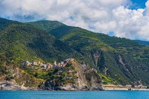 The village of Corniglia in the Cinque terre