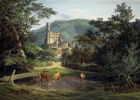 View of Eppstein Castle in the Taunus around 1830