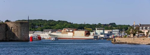 Entry into the port of Concarneau