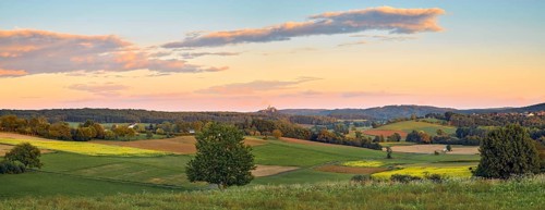 Landscape in southern Burgenland in summer
