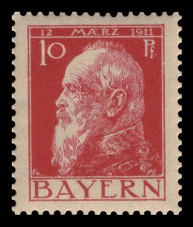 Stamp from the Kingdom of Bavaria