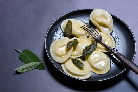 Tortellini with sage butter