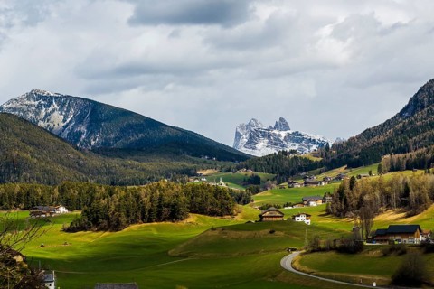 Snow-covered mountains