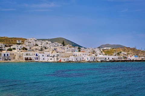 Summer sunshine over Naoussa town