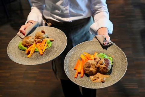 Dinner plate Veal mince