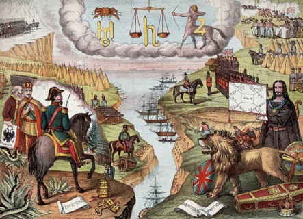 Astronomy. Various apocalyptic scenes