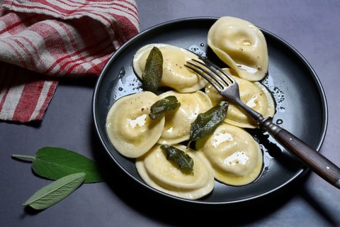 Tortellini with sage butter