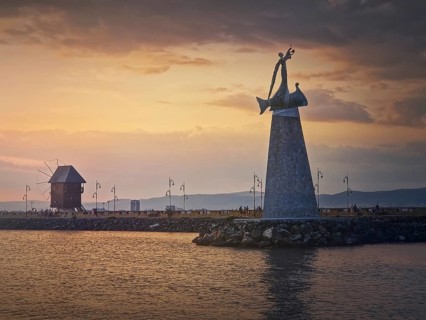 Statue of Saint Nicholas the patron of sailors