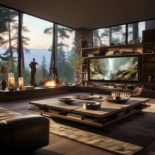 Modern apartment furnishings