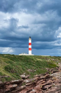 The Tarbat Ness Lighthouse on the Moray Firth