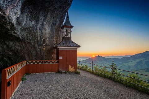 Chapel in rocks
