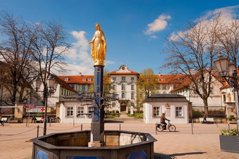 Wurzach Castle with Baroque staircase from 1723