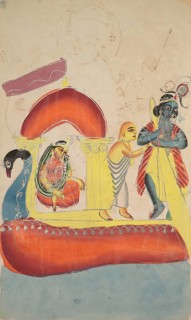 Krishna brings Radha