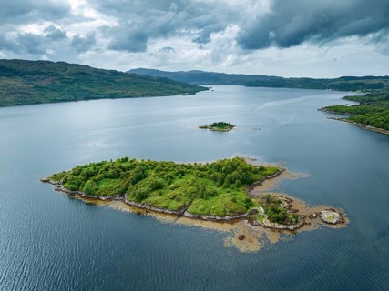 Aerial view of Loch Sunart