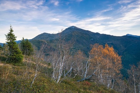 Mountain landscape in autumn