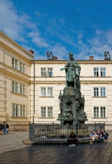 Monument to Charles IV by sculptor Ernst Julius Haehnel
