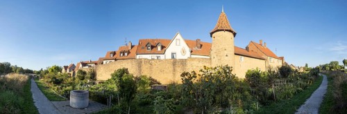 Part of the old town wall and towers