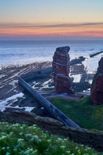 Lange Anna with cliffs on the high seas island of Helgoland