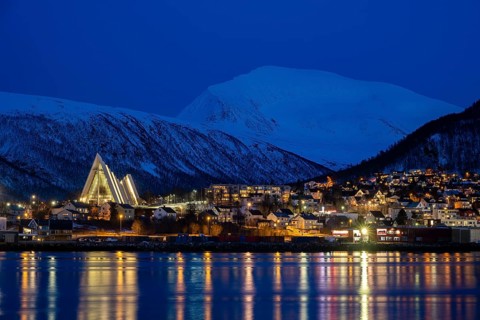 Ice Sea Cathedral at Blue Hour