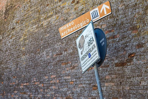 Video-monitored area near the Archaeological Museum
