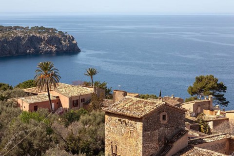 View of Lluc-Alcari on the north coast of Majorca