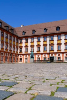 Old castle the statue of Maximilian II. King of Bavaria