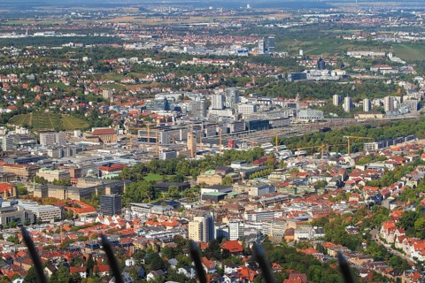 City centre with New Palace