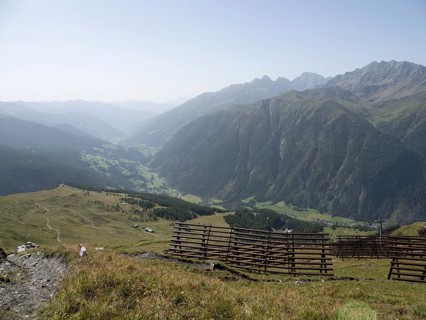 View from Mount Schareck into the Moelltal valley