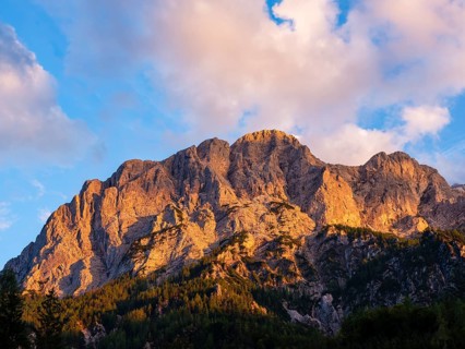 Summit of the Hochtor Group in the evening light