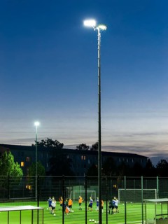 Football pitch and football match