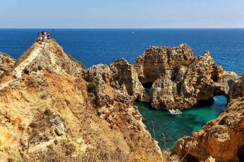 Tourists at Ponta da Piedade