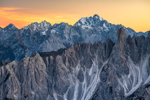 The jagged peaks of the Cadini di Misurina