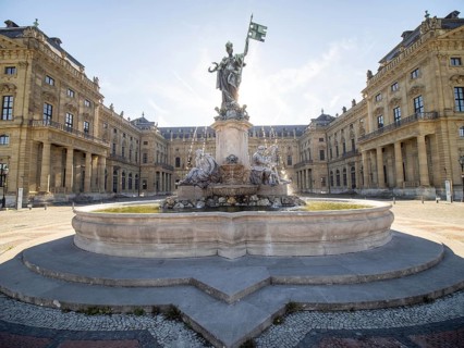 In front of the Wuerzburg Residenz