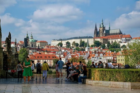 View of Hradcany with Prague Castle