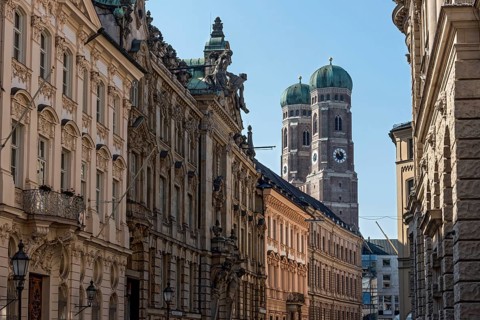 Bell towers of the Gothic Church of Our Lady