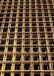 Sized structural steel mesh