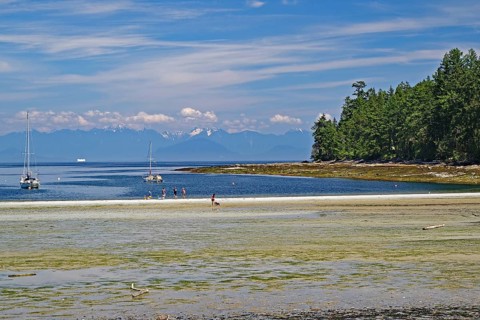 Beach and idyllic bay
