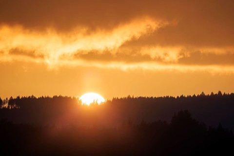 Sunset on a November evening