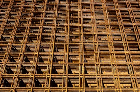 Sized structural steel mesh
