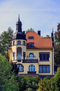 A villa with turrets